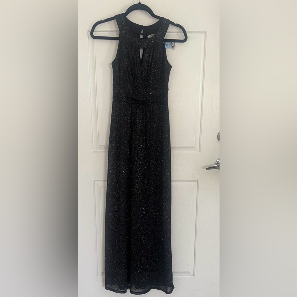 Fashions Black Halter Maxi Gown